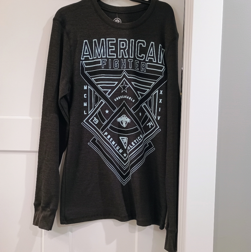 American Fighter Charcoal Long Sleeve NWT